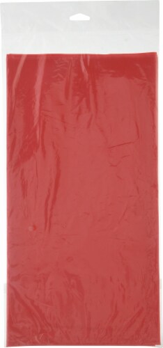 James Paul Products Plastic Tablecloth - Red Perspective: back
