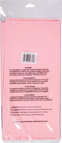 Creative Converting Plastic Tablecloth - Classic Pink Perspective: back