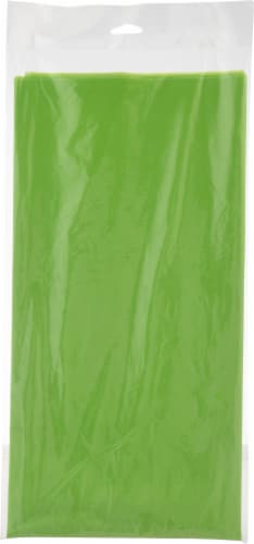 Celebrations Plastic Tablecloth - Green Perspective: back