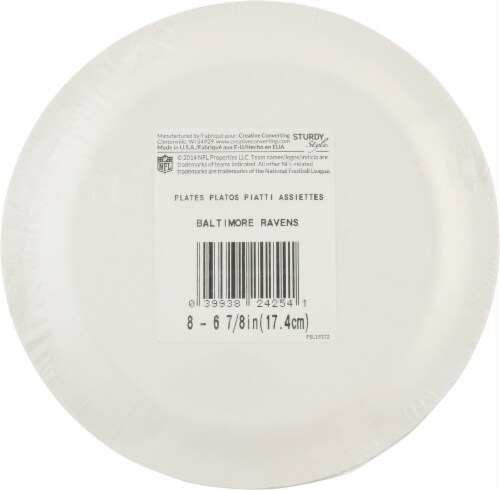 NFL Baltimore Ravens Plates Perspective: back