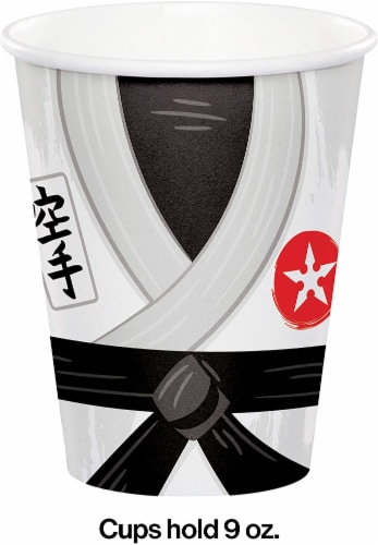 Creative Converting 346247 9 oz Karate Party Cups - 96 Count Perspective: back