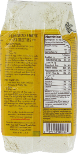 Bob's Red Mill Ten Grain Pancake & Waffle Whole Grain Mix Perspective: back