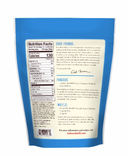 Bob's Red Mill Homestyle Pancake & Waffle Mix Perspective: back