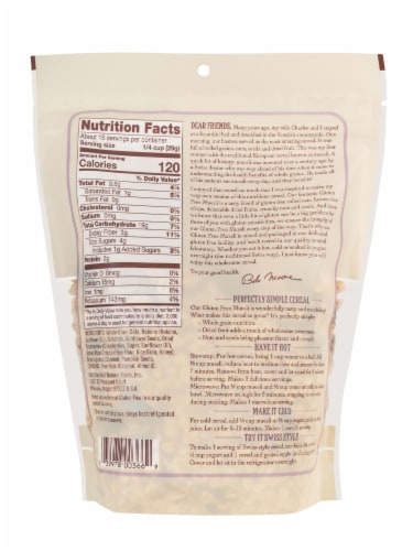 Bob's Red Mill Gluten Free Muesli Perspective: back