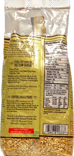 Bob's Red Mill® Gluten Free Steel Cut Oats Perspective: back