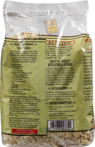 Bob's Red Mill® Whole Grain Rolled Oats Perspective: back