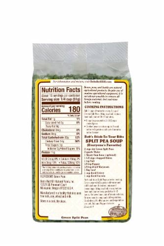 Bob's Red Mill Green Split Peas Perspective: back