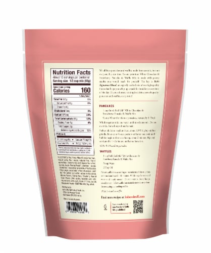 Bob's Red Mill® White Chocolate & Strawberry Pancake & Waffle Mix Perspective: back