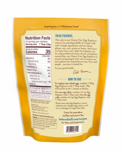 Bob's Red Mill® Egg Replacer Perspective: back
