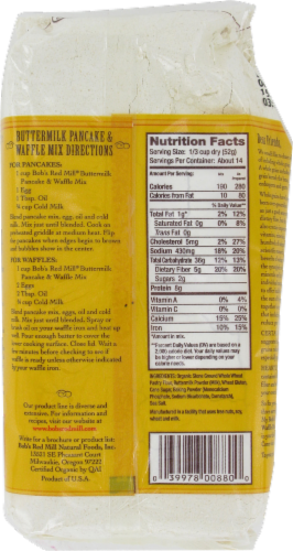 Bob's Red Mill Organic Buttermilk Pancake & Waffle Mix Perspective: back