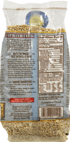 Bob's Red Mill® Whole Grain Steel Cut Oats Perspective: back