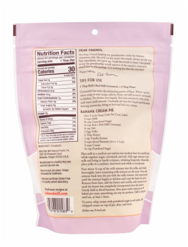 Bob's Red Mill® Cornstarch Perspective: back