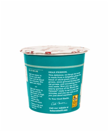 Bob's Red Mill® Gluten Free Classic Oatmeal Cup Perspective: back