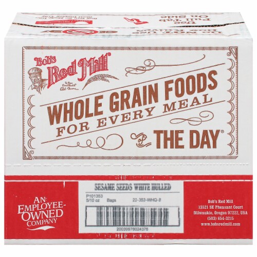 Bob's Red Mill Premium Hulled White Sesame Seeds Perspective: back