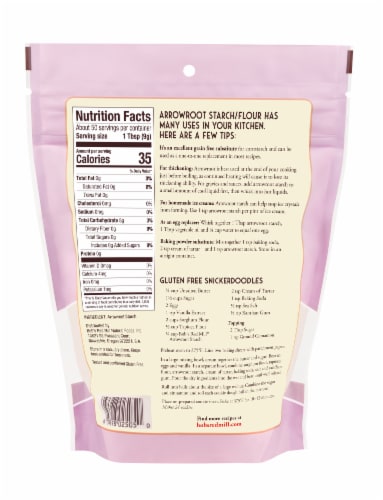 Bob's Red Mill Gluten Free Arrowroot Starch Flour Perspective: back