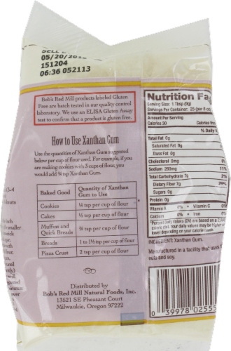 Bob's Red Mill Premium Quality Xanthan Gum Perspective: back