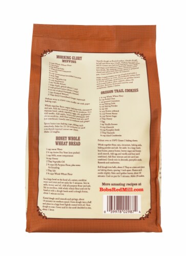 Bob's Red Mill® Organic 100% Stone Ground Whole Wheat Flour Perspective: back