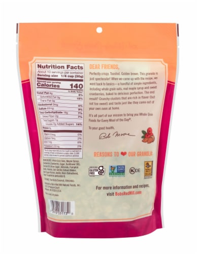 Bob's Red Mill® Cranberry Almond Granola Perspective: back
