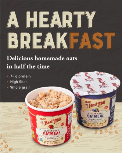 Bob's Red Mill Gluten Free Brown Sugar & Maple Oatmeal Cup Perspective: back