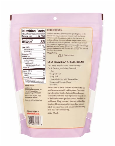 Bob's Red Mill® Finely Ground Tapioca Flour Perspective: back
