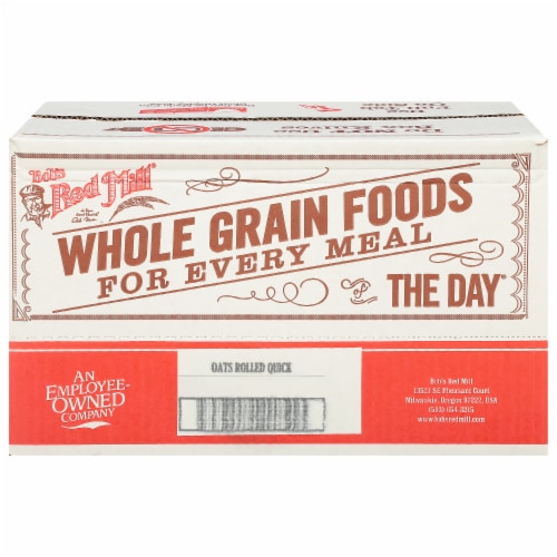 Bob's Red Mill Quick Cooking Whole Grain Rolled Oats Perspective: back