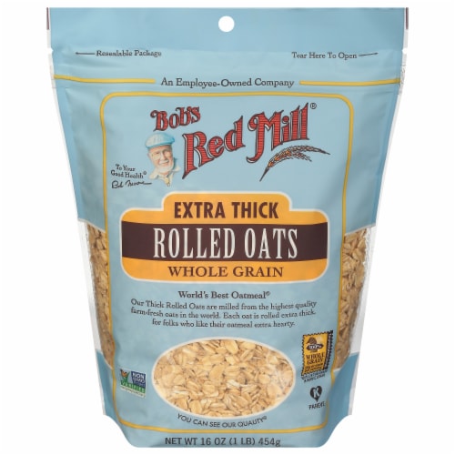 Bob's Red Mill® Extra Thick Whole Grain Rolled Oats Perspective: back