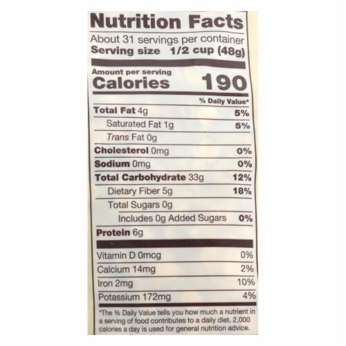 Bob's Red Mill - Old Fashioned Rolled Oats - Gluten Free - Case of 4-52 oz. Perspective: back