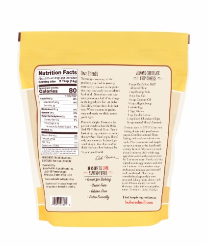 Bob's Red Mill Super-Fine Almond Flour Perspective: back