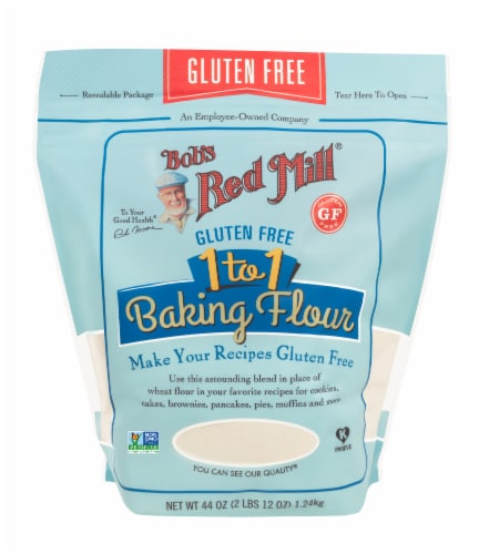 Bob's Red Mill Gluten Free 1-to-1 Baking Flour Perspective: back