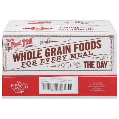 Bob's Red Mill High Fiber Oat Bran Hot Cereal Perspective: back
