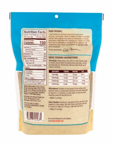Bob's Red Mill® 7 Grain Hot Cereal Perspective: back