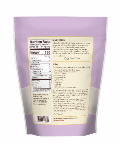 Bob's Red Mill Vital Wheat Gluten Flour Perspective: back
