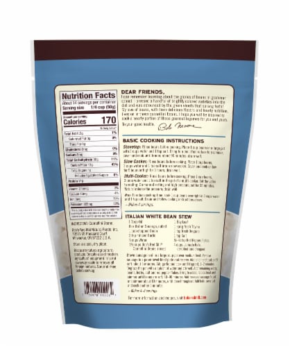 Bob's Red Mill Cannellini Beans Perspective: back