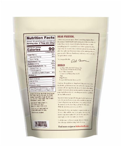 Bob's Red Mill® Gluten Free Homemade Wonderful Bread Mix Perspective: back