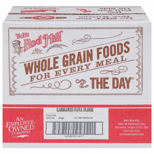 Bob's Red Mill Stone Ground Garbanzo Fava Flour Perspective: back