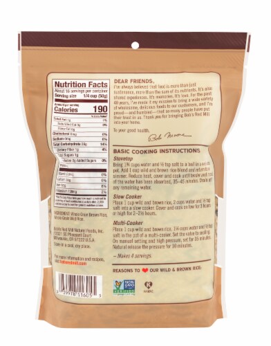 Bob's Red Mill® Wild And Brown Rice Mix Perspective: back