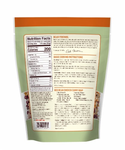 Bob’s Red Mill Whole Grains & Beans Soup Mix Perspective: back