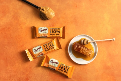 Bob's Red Mill Peanut Butter Honey & Oats Bob's Bars Perspective: back