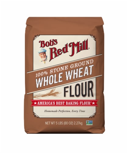 Bob's Red Mill 100% Stone Ground Whole Wheat Flour Perspective: back
