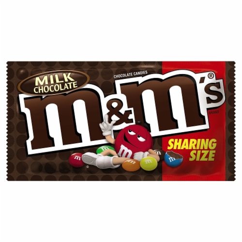 M&M's, Chocolate Candies, Peanut, Sharing Size, 3.27 oz. Bags (24