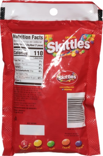 Skittles® Original Candy Bag Perspective: back