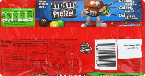 M&M's Peanut Butter Chocolate Candies Bonus Bag Perspective: back