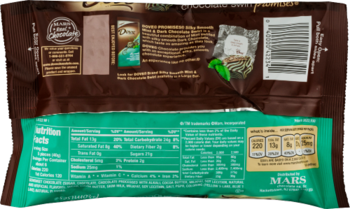 Dove Promises Mint & Dark Chocolate Swirl Perspective: back