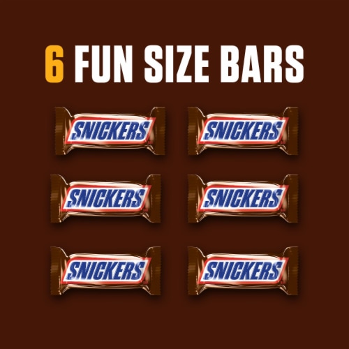 Snickers Fun Size Chocolate Candy Bars, 6 pk/3.4 oz - Pick 'n Save