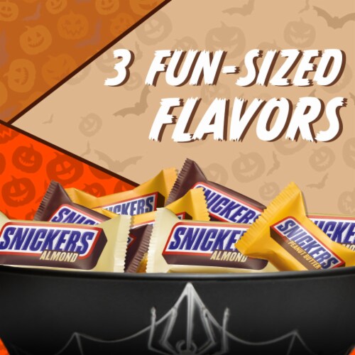 Snickers Fun Size Chocolate Candy Bars Variety Pack Perspective: back