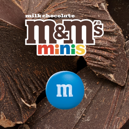 M&M'S Minis Milk Chocolate Easter Basket Candy Mega Tube Perspective: back