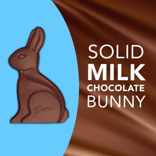 Dove Easter Bunny Milk Chocolate Candy Perspective: back