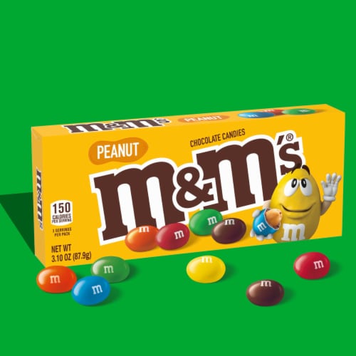 M&M'S Peanut Milk Chocolate Candy Theater Box Perspective: back