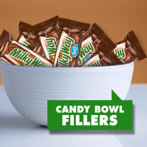 Milky Way Fun Size Chocolate Candy Bars Bag Perspective: back