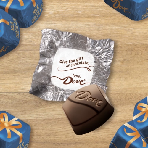 Dove Promises Milk Chocolate Christmas Candy Bag Perspective: back